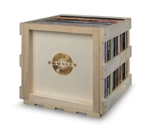 Vinyl kasse i Træ - Stablerbar