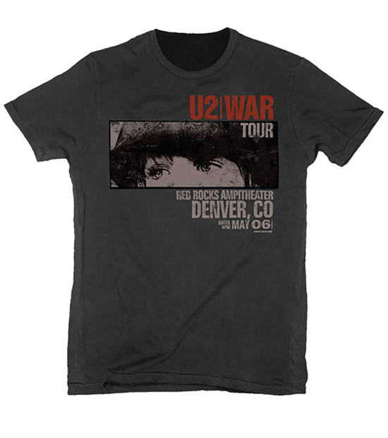 U2: War Red Rocks T-shirt XL