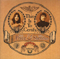 Price, Rick & Mike Sherid - This is To Certify