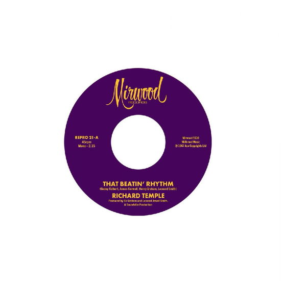 Richard Temple / Jimmy Conwell - That Beatin\' Rhythm / Cigarette Ashes (Vinyl)