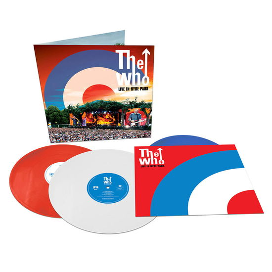 THE WHO - LIVE IN HYDE PARK (180GR. RED, BLUE & WHITE VINYL)