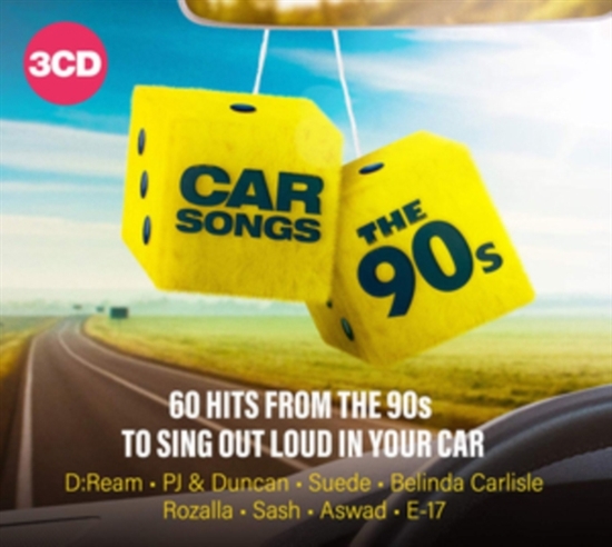 Diverse Kunstnere: Car Songs - The 90\'s (3xCD)