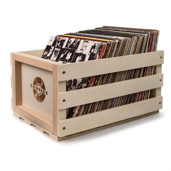 Vinyl kasse i Træ Crosley