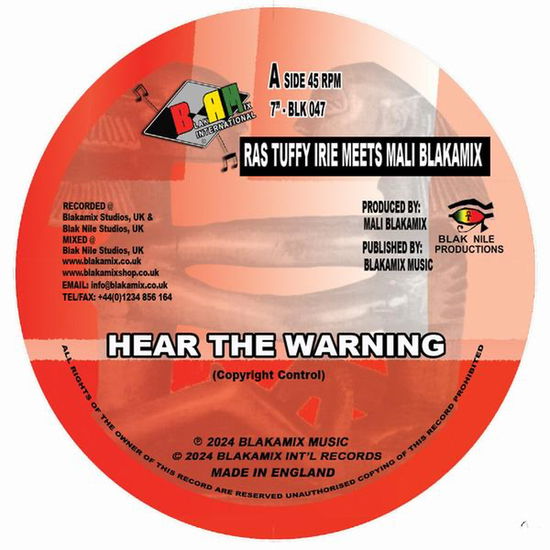 Ras Tuffy Irie & Mali Blakamix - Hear The Warning/Dub Warning (Vinyl)