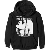 Billie Eilish: Unisex Pullover Hoodie: Bad Things L