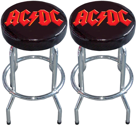 AC/DC: Logo Bar Stool (2 stk.)