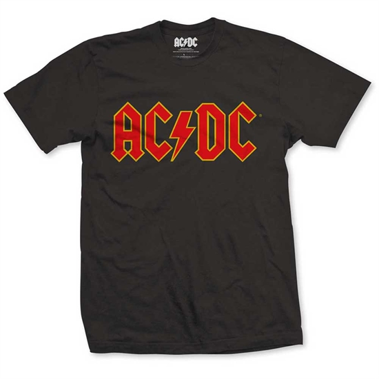 AC/DC: red logo t-shirt L