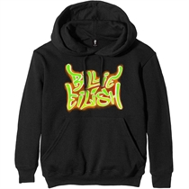 Eilish, Billie: Airbrush Flames Blohsh Black Hoodie