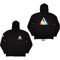 Imagine Dragons Unisex Pullover Hoodie: Triangle (Black) (Back & Sleeve Print)