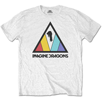 Imagine Dragons Kids T-Shirt: Triangle Logo (White)