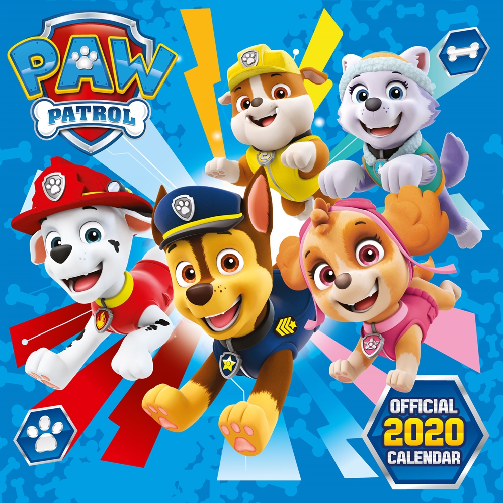 Fantastiske temperament Regnjakke Paw Patrol: Calendar 2020