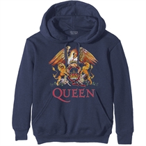 Queen: Classic Crest Hoodie Blue