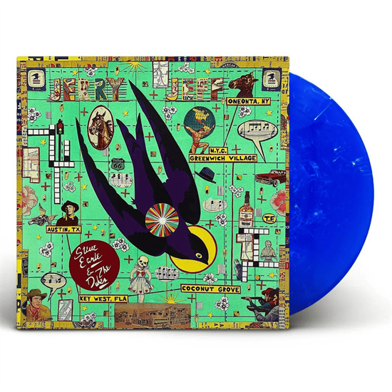 Steve Earle & the Dukes - Jerry Jeff (Limited Edition Blue & White Swirl Vinyl)