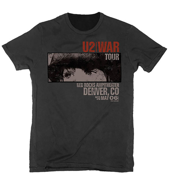 U2: War Red Rocks T-shirt M