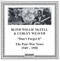 McTell, Blind Willie - Post-War Years 1949-1950