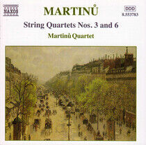 Martinu, B. - String Quartets No.3&6