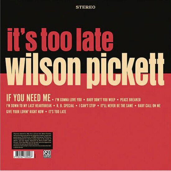 Picket, Wilson - It\'s Too Late -Coloured-