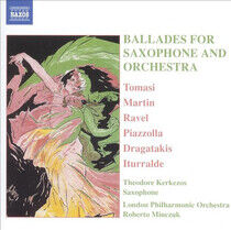 Tomasi/Martin/Ravel/Piazz - Ballads For Saxophone & O