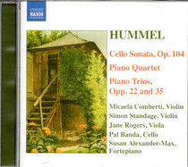 Hummel, J.N. - Cello Sonata/Piano Quarte