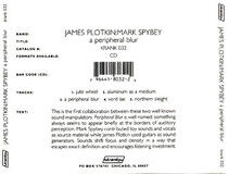 Plotkin, James/Mark Spybe - A Peripheral Blur