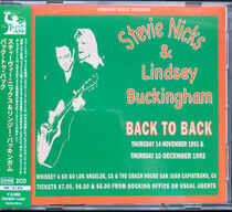 Buckingham, Lindsey & Ste - Back To Back