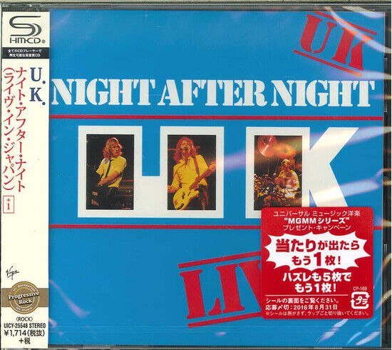 U.K. - Night After Night-Shm-CD-