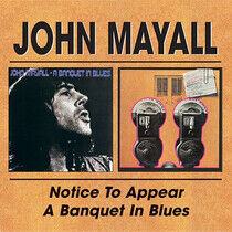 Mayall, John - Notice To Appear/A Banque