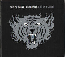 Flaming Sideburns - Silver Flames -Digi-
