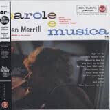 Merrill, Hellen - Parole E Musica -Lp+CD-