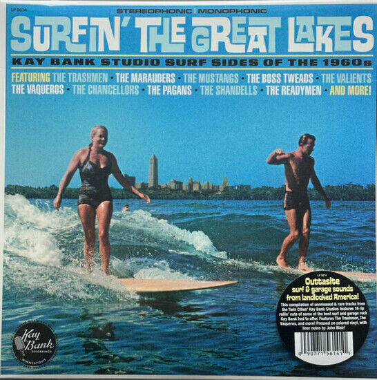 Various Artists - Surfin\' The Great Lakes: Kay Bank Studio Surf Sides Of The 1960s (SEAGLASS BLUE VINYL)