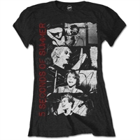 5 Seconds of Summer: Photo Stacked Girl T-shirt S