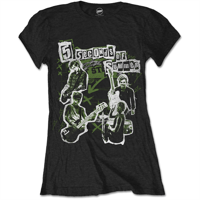5 Seconds of Summer: Live! Collage Girl T-shirt L