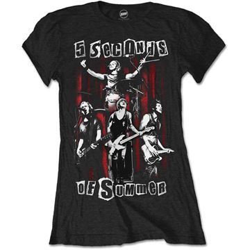 5 Seconds of Summer: Spray Live Girl T-shirt XL