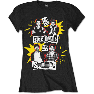 5 Seconds of Summer: Punk Pop Girl T-shirt L