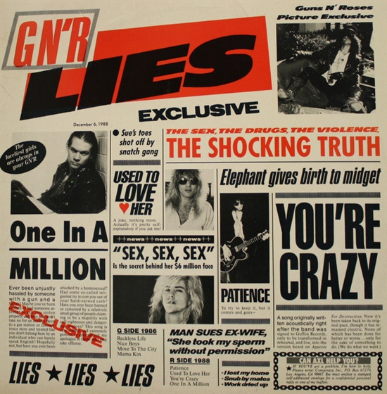 GUNS N\' ROSES - G N\' R LIES (CD)