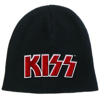 Kiss: Red on White Logo Beanie