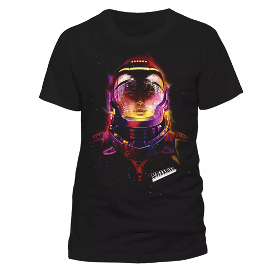 VALERIAN:  SPACE HELMET PRINT BLACK - T-SHIRT 